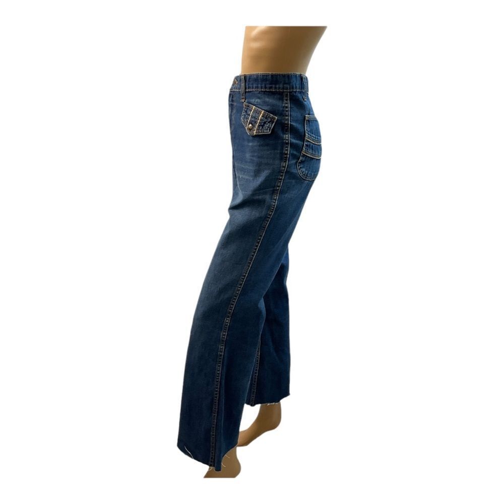 Oslo The Masterpiece Women’s Blue Vintage Denim Jeans Bootcamps Size 32. - Picture 3 of 12